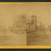 General view: North from 368 Wabash Avenue, showing M.E. [Methodist Episcopal] Church and "Burnt District."