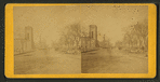 General view: North from 368 Wabash Avenue, showing M.E. [Methodist Episcopal] Church and "Burnt District."