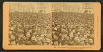 The surging sea of humanity at the opening of the Columbian Exposition.