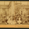 Liberal Arts building, German department. Bust of the Emperor and Empress, Columbian Exposition.
