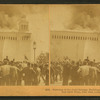 Burning of the Cold Storage building. Fifteen brave firemen lost their lives, July 10th, Columbian Exposition.