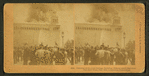 Burning of the Cold Storage building. Fifteen brave firemen lost their lives, July 10th, Columbian Exposition.