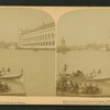 Electrical Launch and gondols on the lagoon, World's Fair, Chicago, U.S.A.