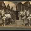 A champion team of Percheron draft horses at work on an Indiana stock farm.