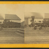 Small steam locomotive at siding, Columbus, Indiana.