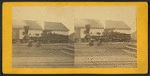 Small steam locomotive at siding, Columbus, Indiana.