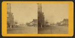 Street view in the front of the courthouse, Columbus, Indiana.