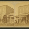 Men in front of L.J. Rominger's dry goods store.