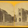 Moravian church under construction.