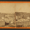 Bird's eye view of Des Moines looking north east from Court House.