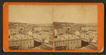 Bird's eye view of Des Moines looking north east from Court House.