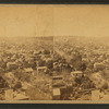 Bird's eye view of Des Moines, Iowa.