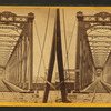 View of the iron bridge spanning the Mississippi bet. Dubuque and Duluth.