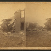 Rear view of Dr. Chamberlains's house after the tornado.