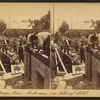 View of masons laying bricks on National Hotel in Salina.