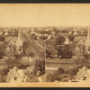 General view showing a church and homes.