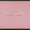 In Marion's Avenue.