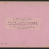 Cleveland's Cabinet.
