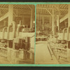 Louisville Industrial Exposition, 1872: interior view showing products exhibited, including pans, stoves, etc.