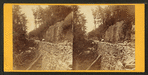 Shaker Ferry Road, [showing stone retaining wall].