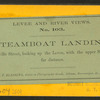 Steamboat landing, from Bienville street, looking up the levee, with the upper shipping in the far distance.