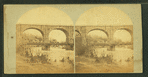 Great stone viaduct (over the Patapsco River) at "Washington Junction" by which the Washington Branch" of the Baltimore & Ohio Railroad crosses the river, nine miles from Baltimore.