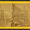 Baltimore street[street tracks, pole in foreground].