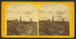 Baltimore by moonlight[showing homes, churches and the Cathedral].