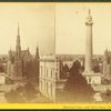 Washington Monument, 180 feet high. Mt Vernon Place, Baltimore.