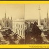 Washington Monument, 180 feet high. Mt. Vernon on east chunk, Peabody Institution on the right.