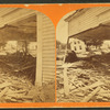 Main St. Leeds, looking through a wreck.
