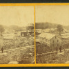 View of Haydenville above dry bridge.