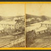 View of Haydenville below dry bridge.