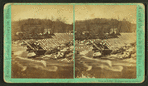 View showing break in lower dam.