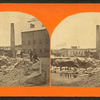 Mill stream and mill in East Norton after a flood(?).