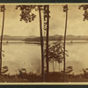 View of Lake Buel with rowboats and trees.