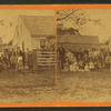 Group portrait of family and friends gathered in honor of 60th anniversary of David Darling and Lydia Studley, at their home in Hanover.