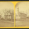View of a church and other unidentified building in Middleboro.