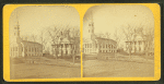 View of a church and other unidentified building in Middleboro.