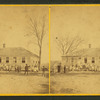 Students in front of the school house in North Brookfield.