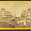 Girls playing croquet in front of Prospect House in Princeton.