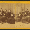 Studio portrait of a family.