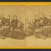 Studio portrait of a family.