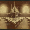 Dining room in Memorial Hall, Harvard College.