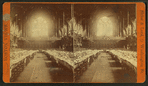 Dining room in Memorial Hall, Harvard College.