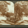 North bridge and statue of the "Minute Man" on old battleground, Concord, Mass.