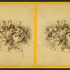 Group portrait of 7 women, each holding needlework or flowers.