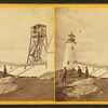 Light house and fog bell.