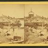 Pearce's Island and cottages, Annisquam River, sail-boats, dories, &c.