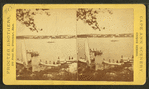 Pearce's Island and cottages, Annisquam River, with sailing parties and picnickers.